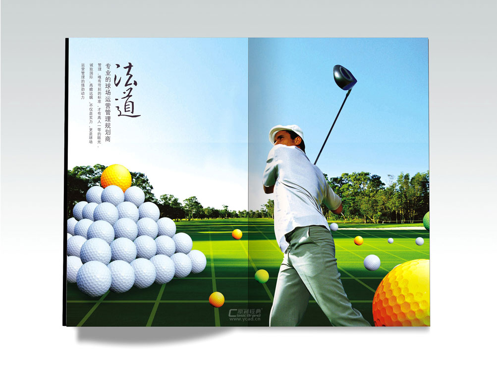 高尔夫服务公司画册设计